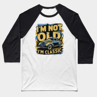 Timeless Ride: Ageless Elegance on Wheels Baseball T-Shirt